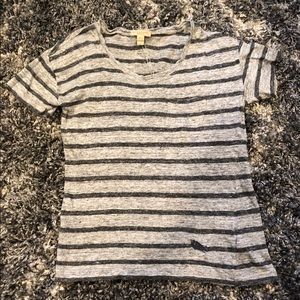 Burberry Striped Linen Boyfriend Tee